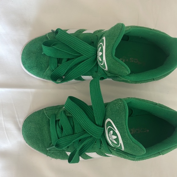 adidas Green and White Women's Shoes - Picture 2 of 4